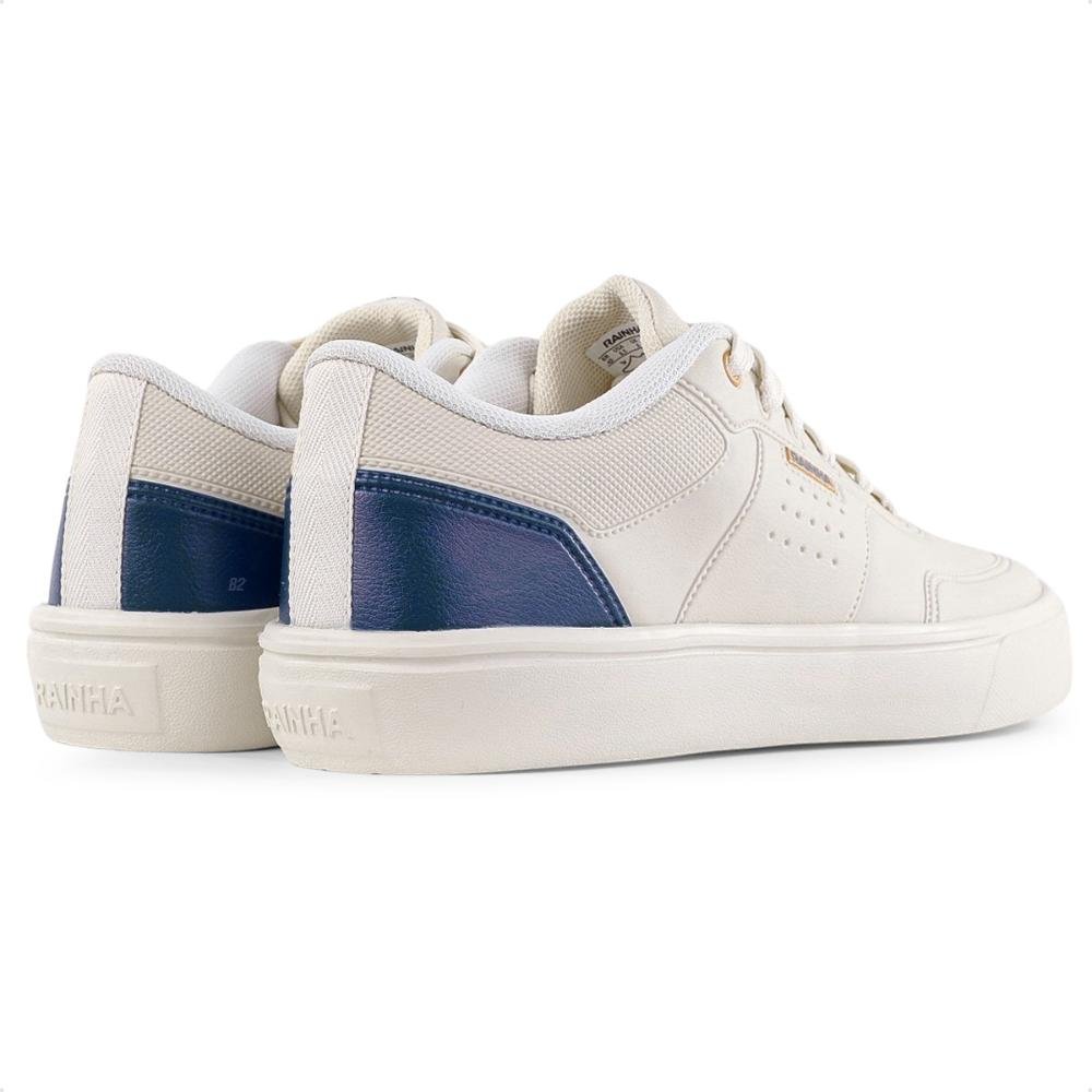 Tênis Rainha Ruler Unissex Bege/Azul Marinho 5