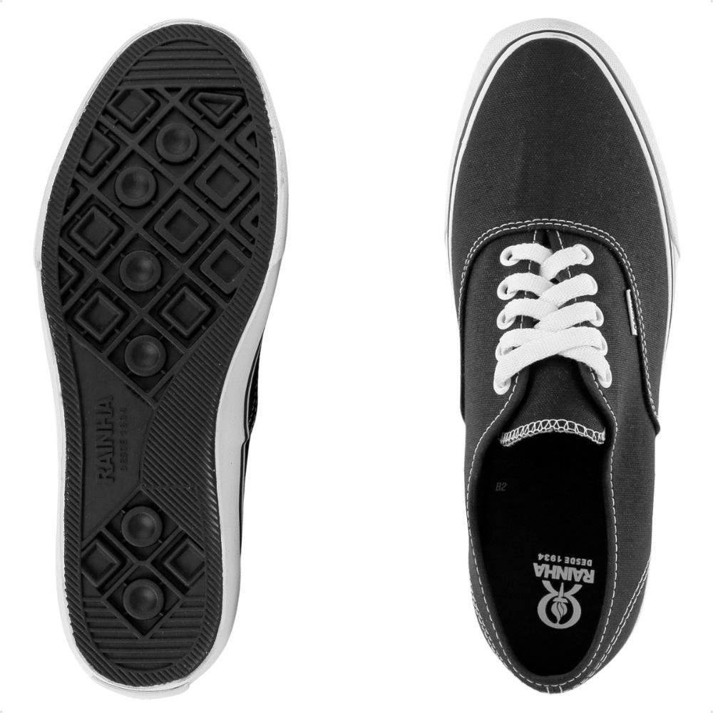 Tênis Rainha Mont Car V Unissex Preto/Branco 6