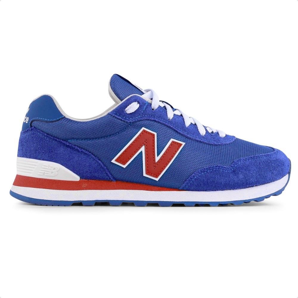 Tênis New Balance 515 V2 Casual Masculino Azul/Vermelho 1