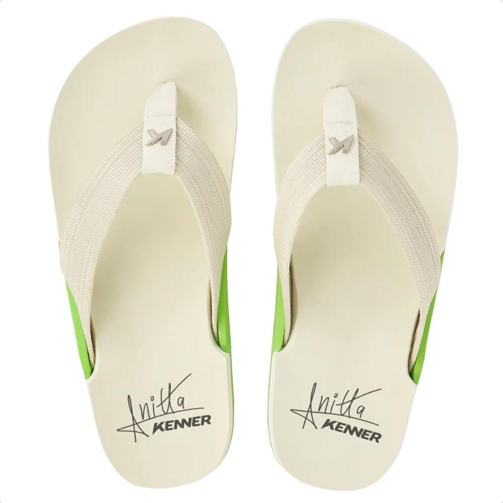 Sandália Kenner NK6 Anitta Feminina Bege/Verde 1