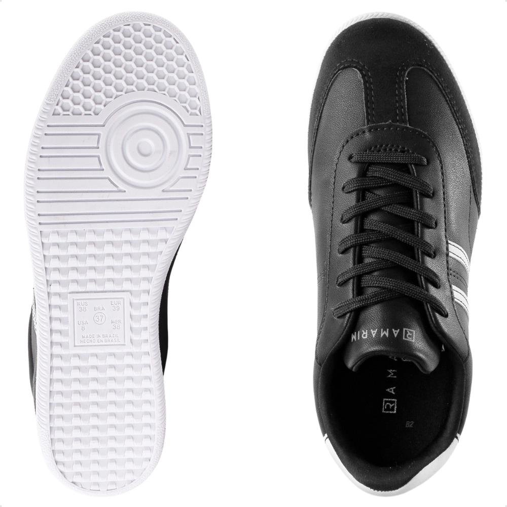 Tênis Ramarim SNK Casual Feminino Preto/Branco 6