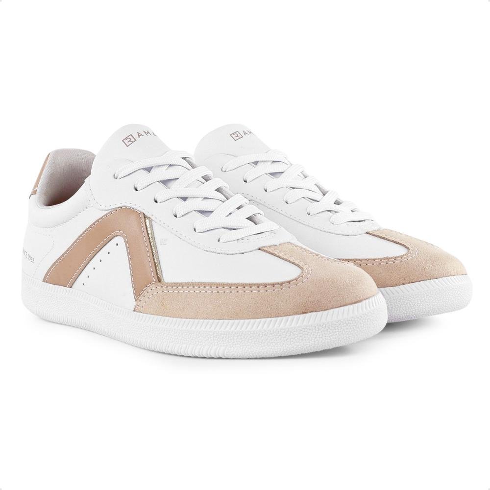Tênis Ramarim Since Casual Feminino Branco/Marrom 3