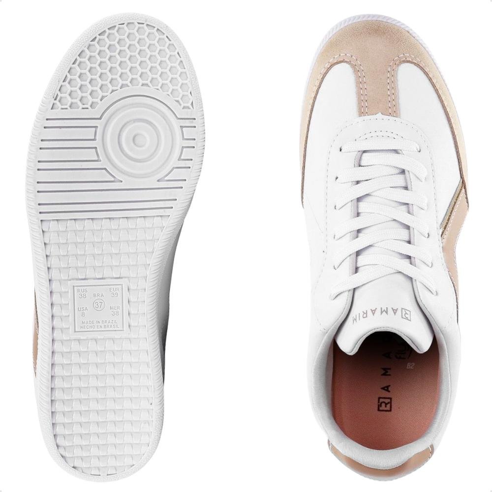 Tênis Ramarim Since Casual Feminino Branco/Marrom 6
