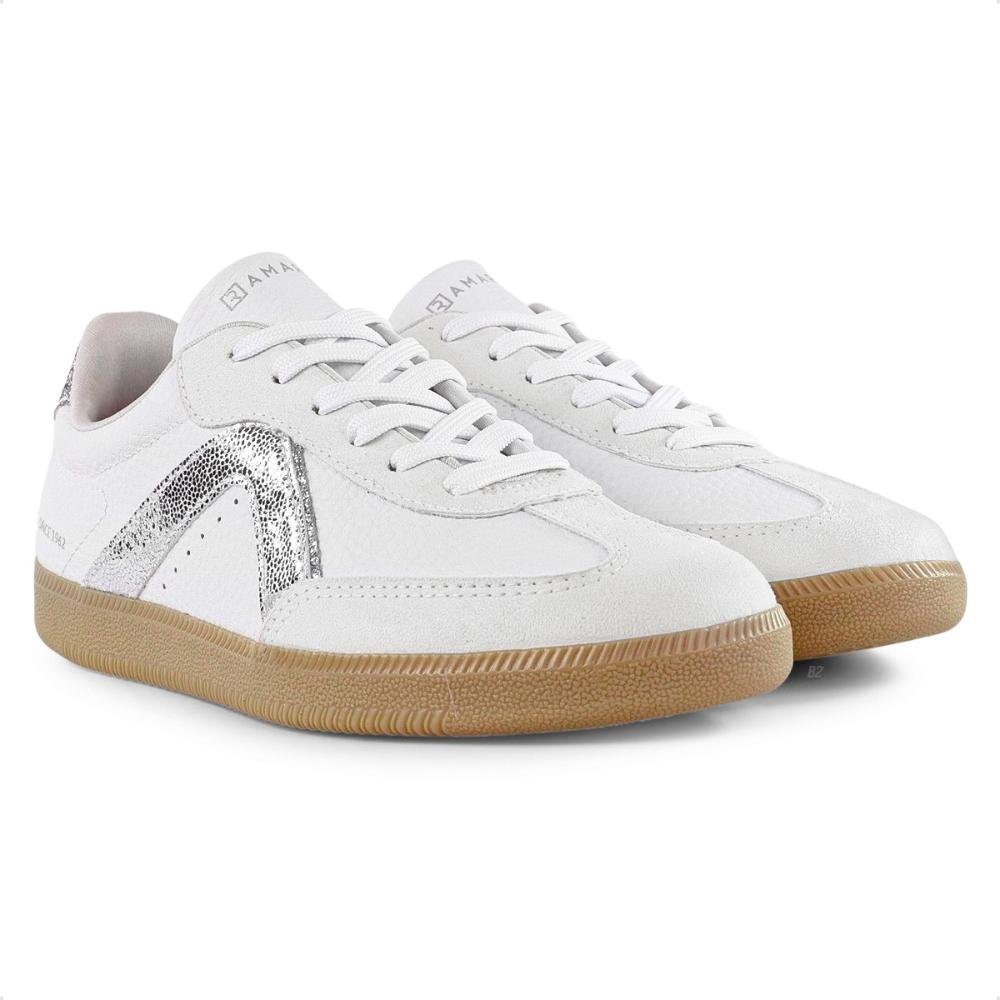 Tênis Ramarim Since Casual Feminino Branco/Prata 3