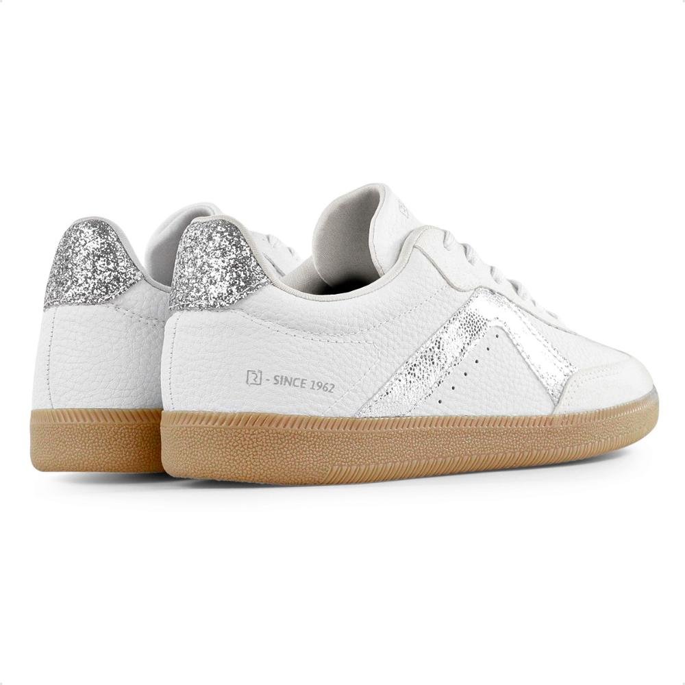 Tênis Ramarim Since Casual Feminino Branco/Prata 5