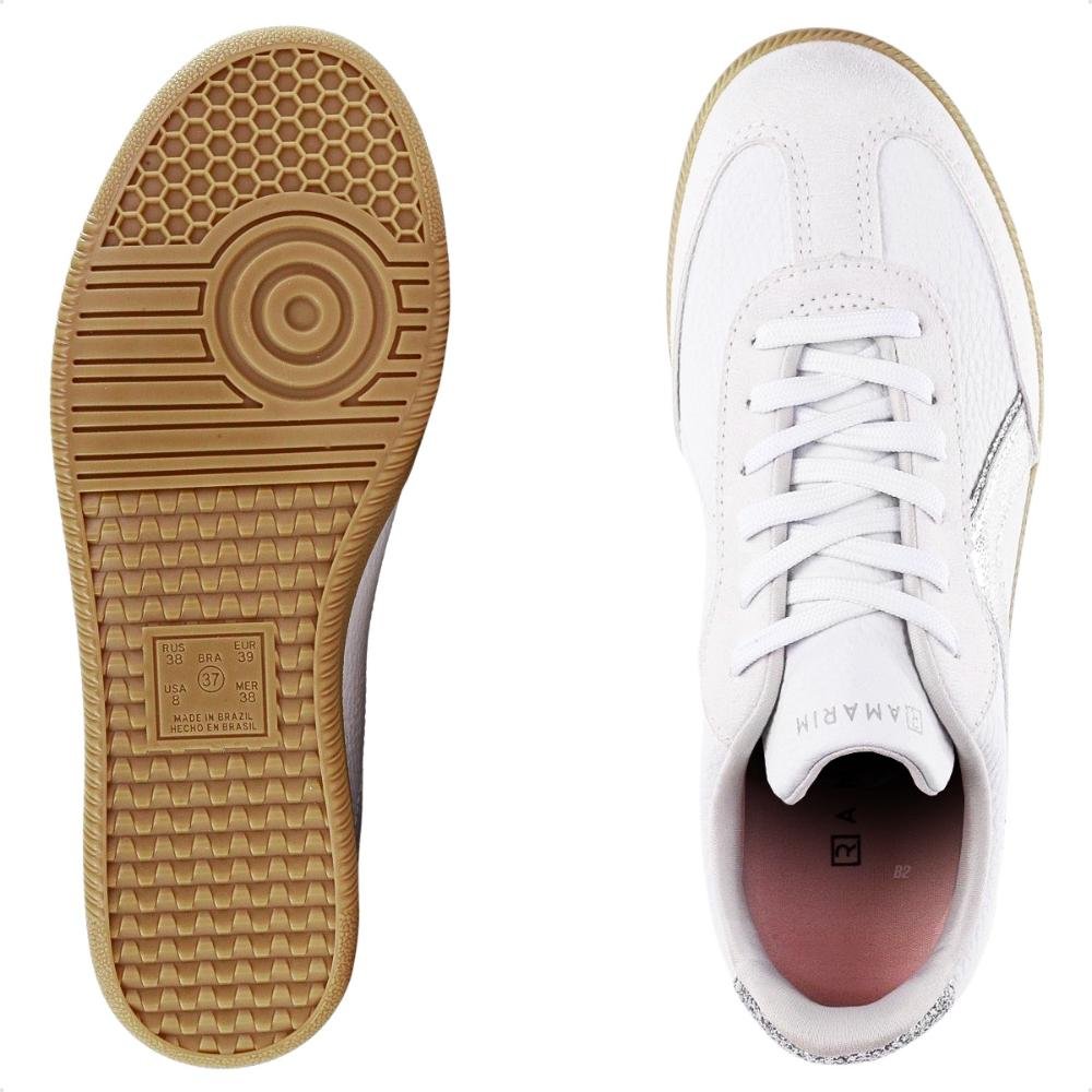 Tênis Ramarim Since Casual Feminino Branco/Prata 6