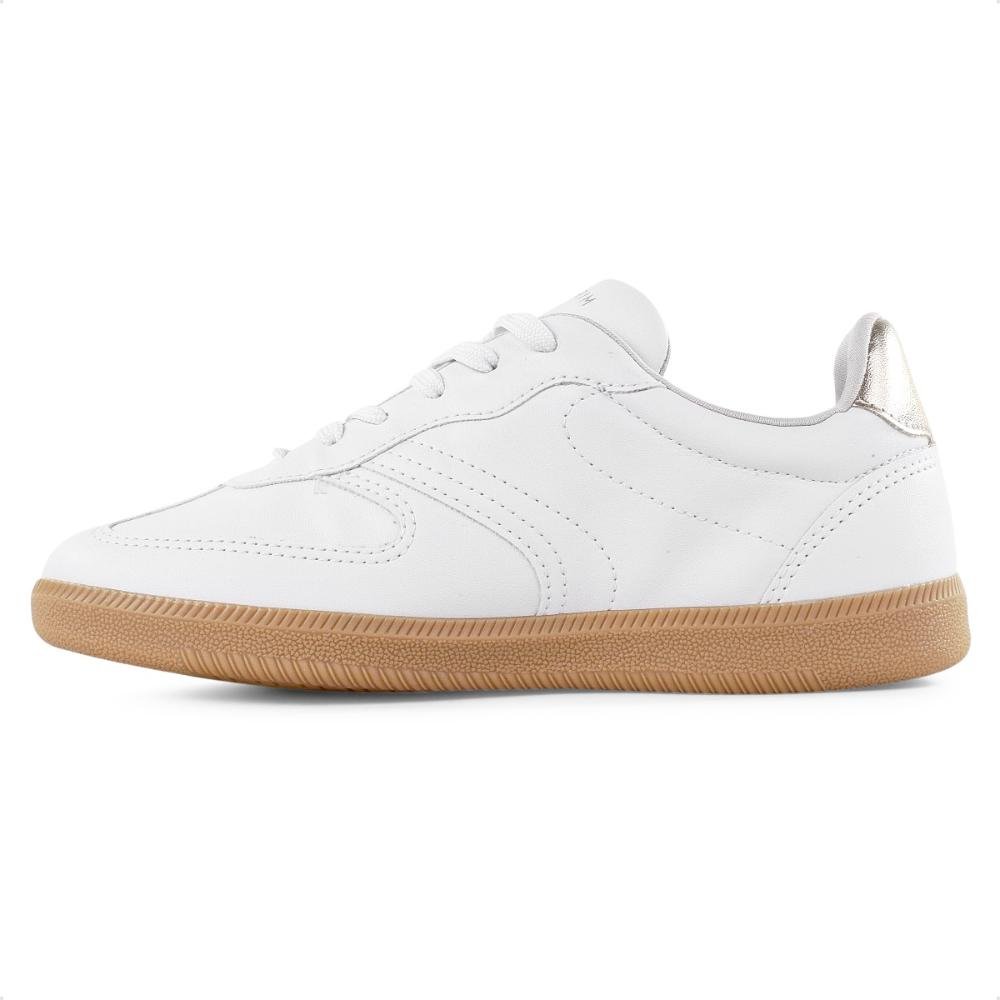 Tênis Ramarim Style Casual Feminino Branco/Dourado 2