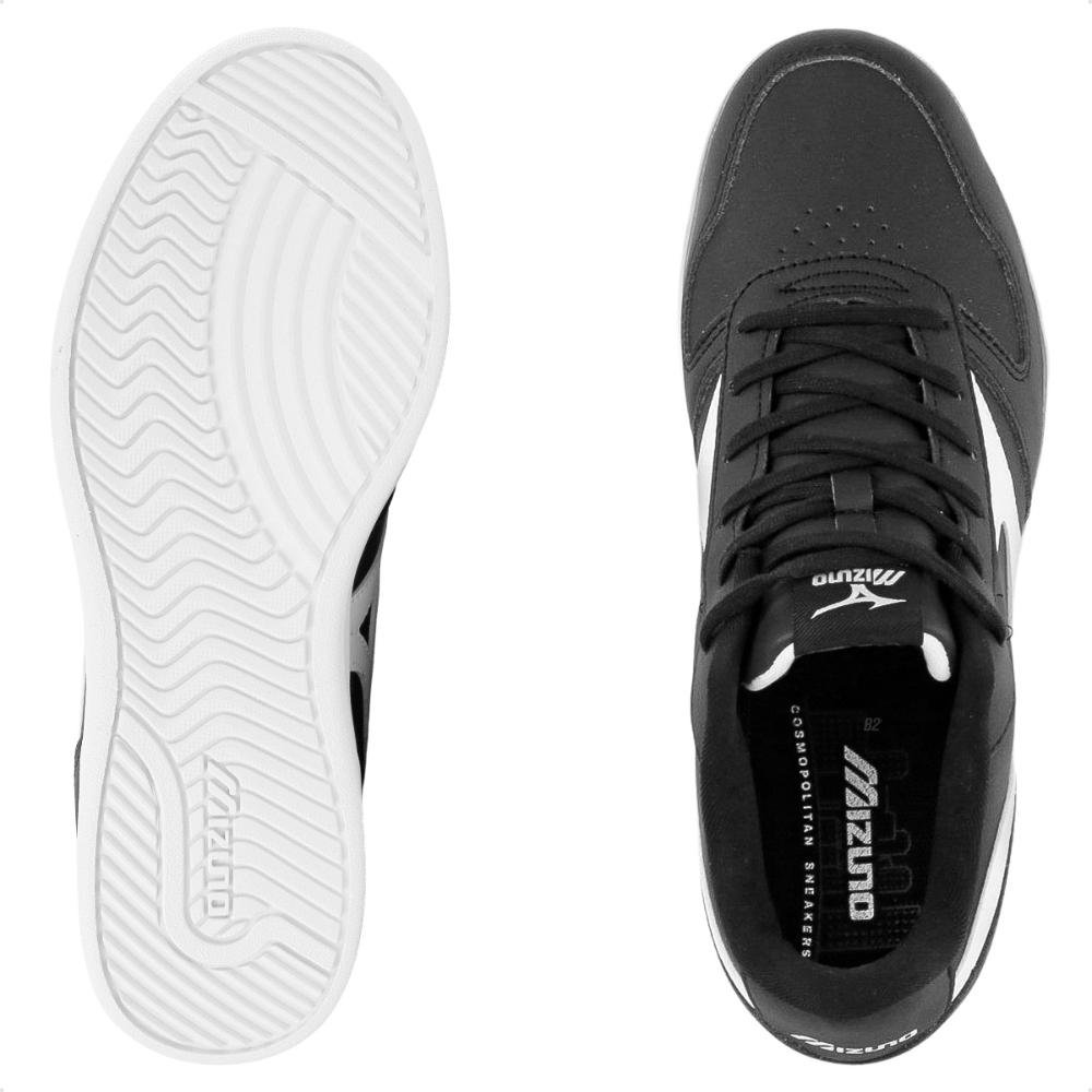 Tênis Mizuno Street Wind Unissex Preto/Branco