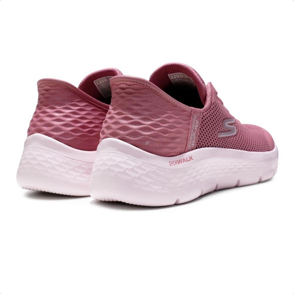 Tênis Skechers Go Walk Flex Grand Entry Slip-in Feminino Rosa/Rosa Claro 5