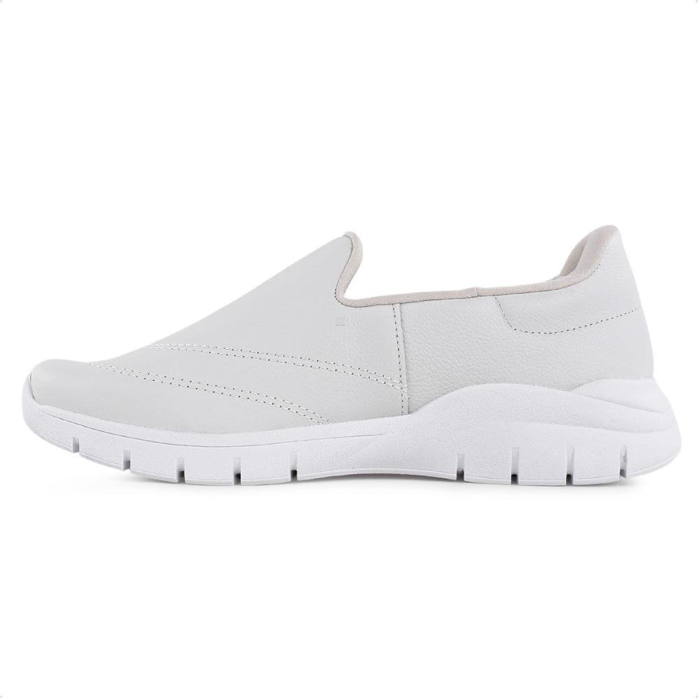 Tênis Usaflex Básico Slip On Branco Feminino Branco 2