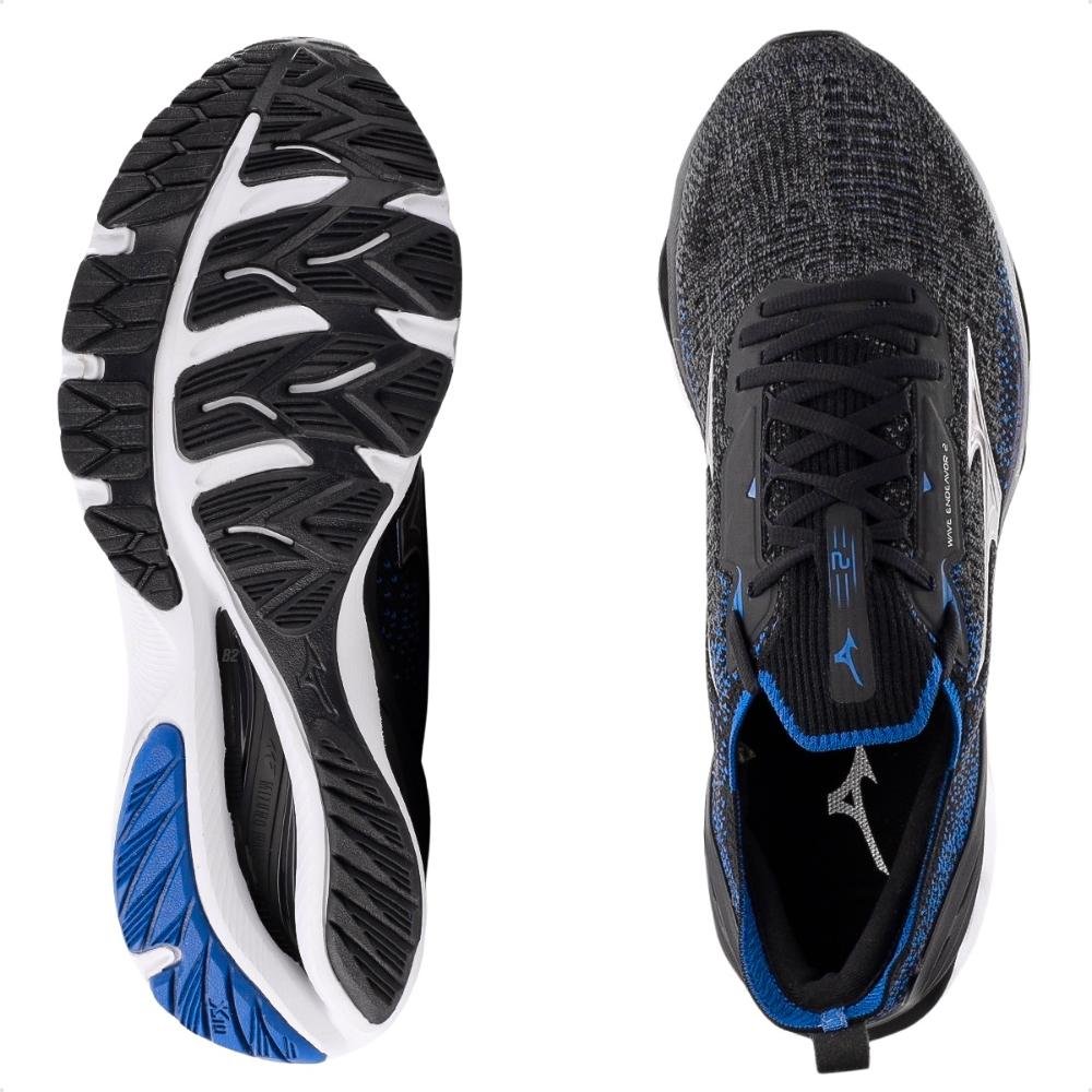 Tênis Mizuno Wave Endeavor 2 Masculino Cinza/Azul 5