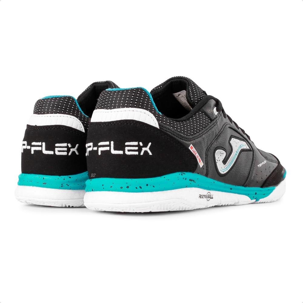 Chuteira Futsal Joma Top Flex Rebound Preto/Azul