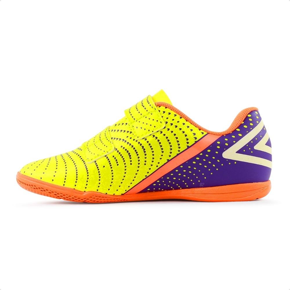 Chuteira Futsal Umbro Flip Kids Verde /Roxo 2