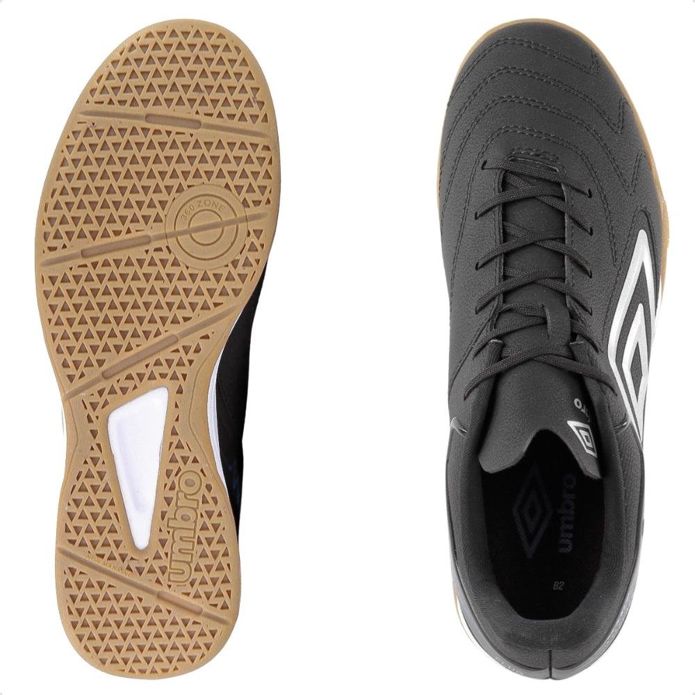 Chuteira Futsal Umbro Adamant Master Class Club Masculina Preto/Cinza 6