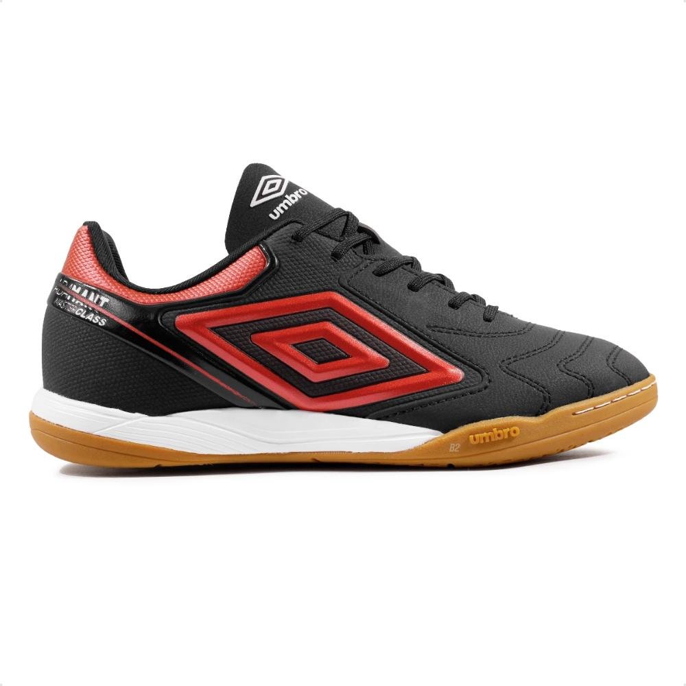 Chuteira Futsal Umbro Adamant Master Class Club Masculina Preto/Vermelho 1