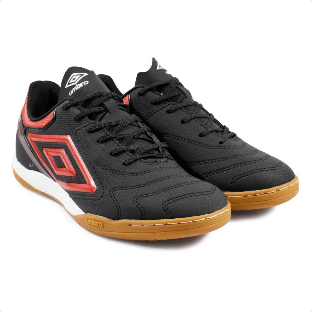 Chuteira Futsal Umbro Adamant Master Class Club Masculina Preto/Vermelho 3