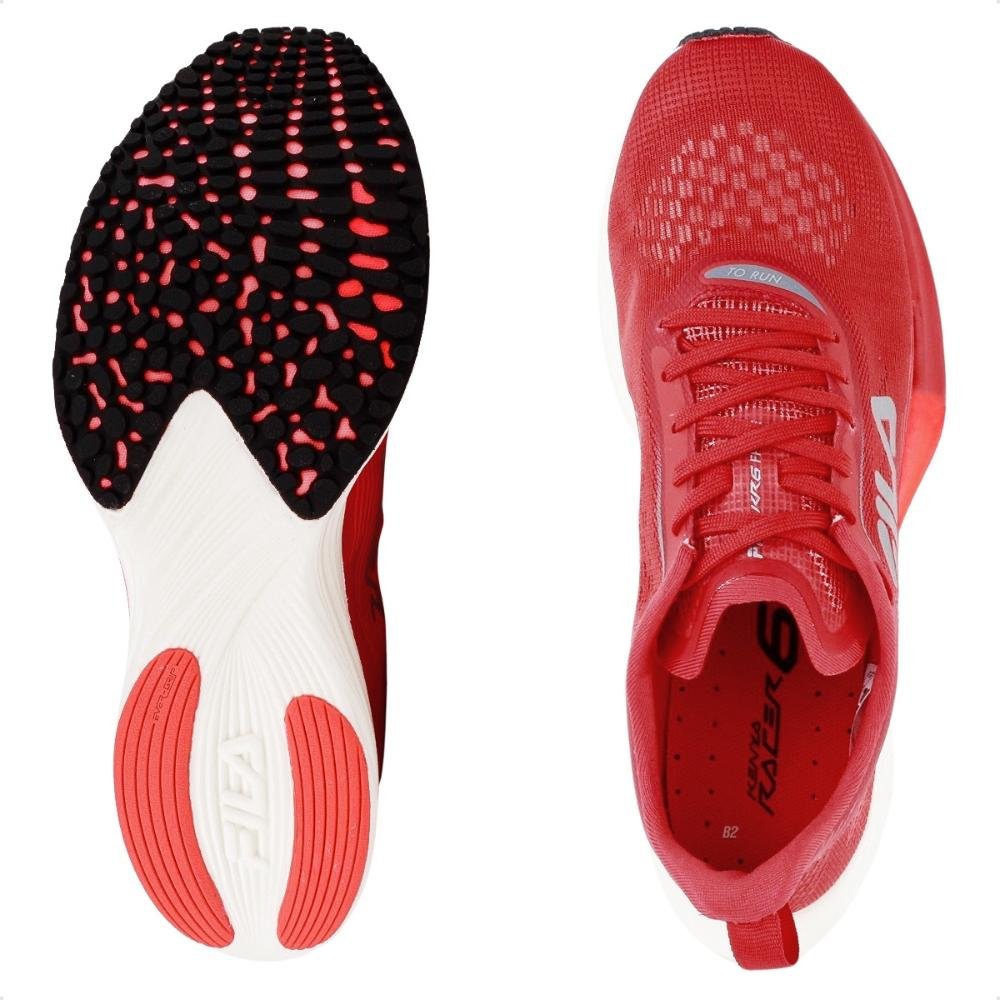 Tênis Fila Kr6 Frame Feminino Vermelho/Cinza 5