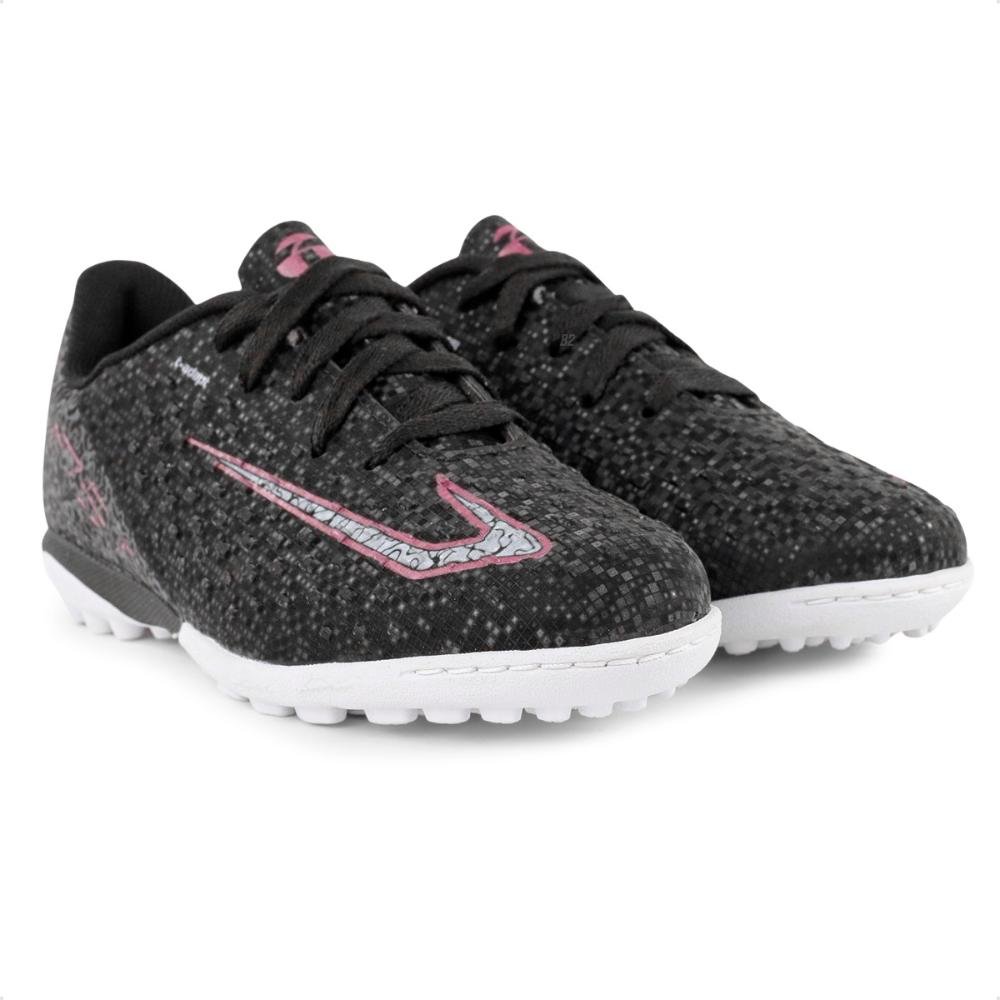 Chuteira Society Topper Blast II Infantil Unissex Preto/Cinza 3