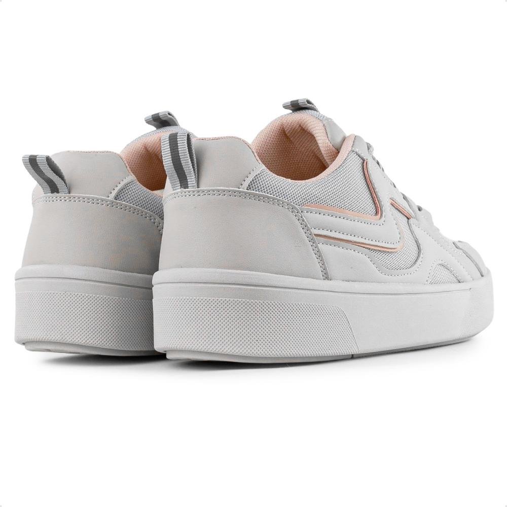 Tênis Ramarim Casual Crystal Feminino Cinza/Rosa 5