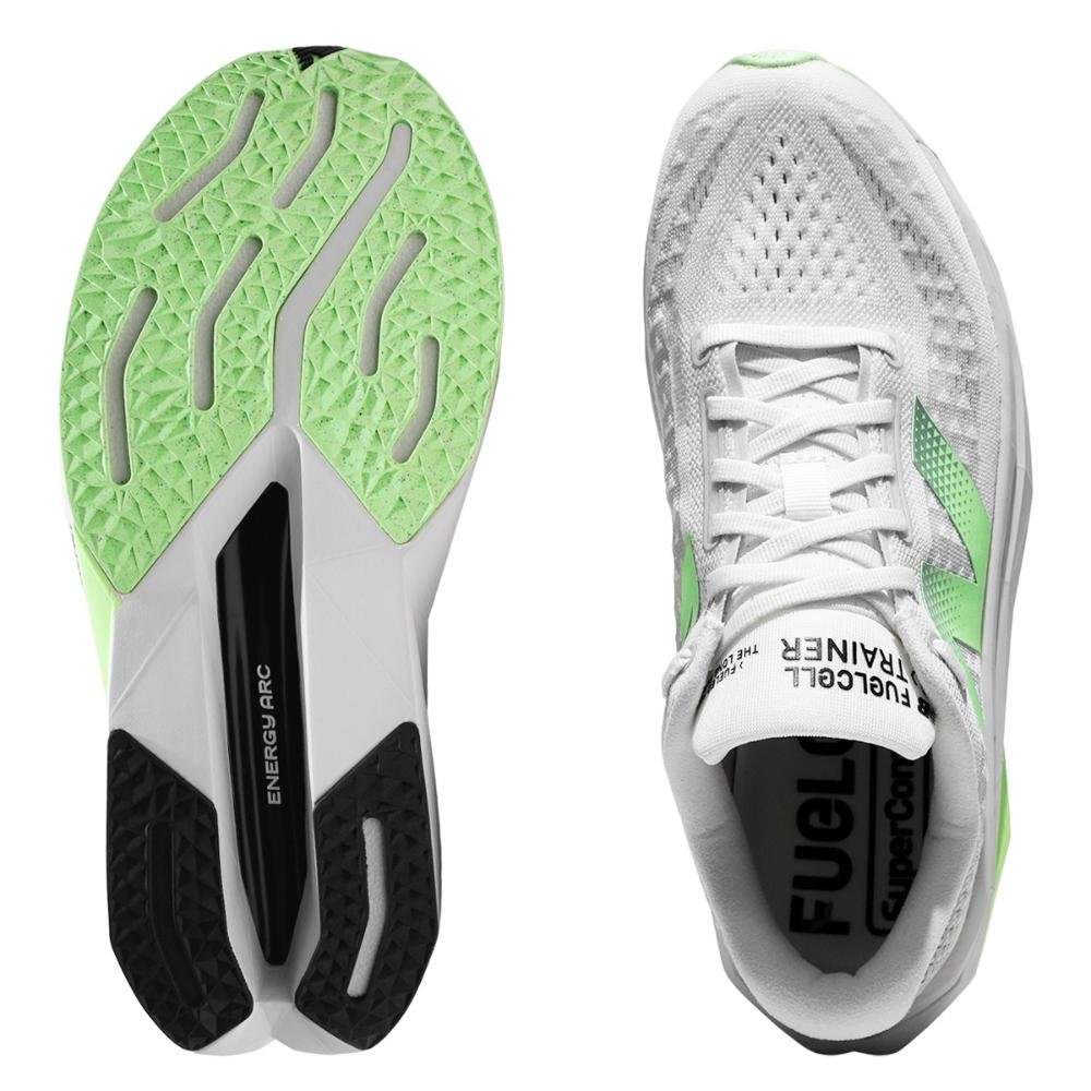 Tênis New Balance FuelCell Supercomp Trainer v3 Masculino Cinza/Verde 6