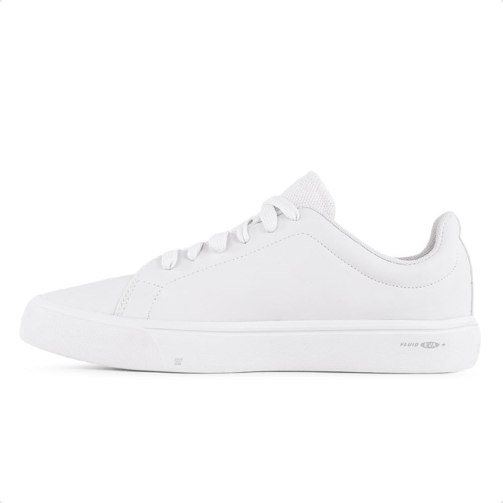 Tênis Rainha Queen Unissex Casual Branco/Branco 2