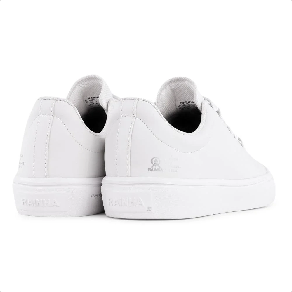 Tênis Rainha Queen Unissex Casual Branco/Branco 3