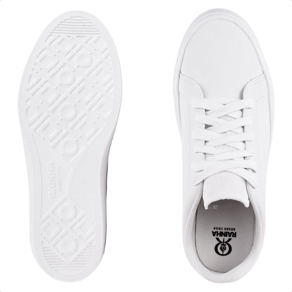 Tênis Rainha Queen Unissex Casual Branco/Branco 5