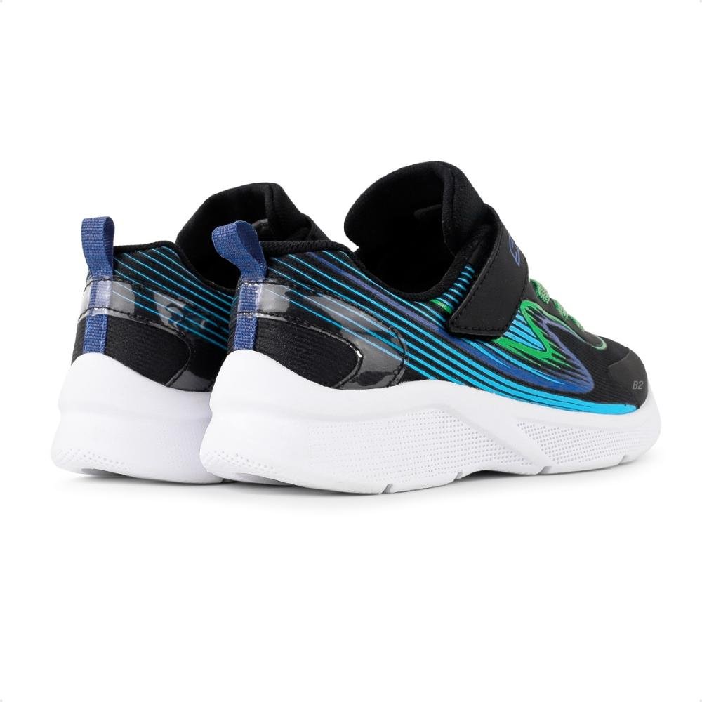 Tênis Skechers Microspec Accelerate Infantil Preto/Verde 5