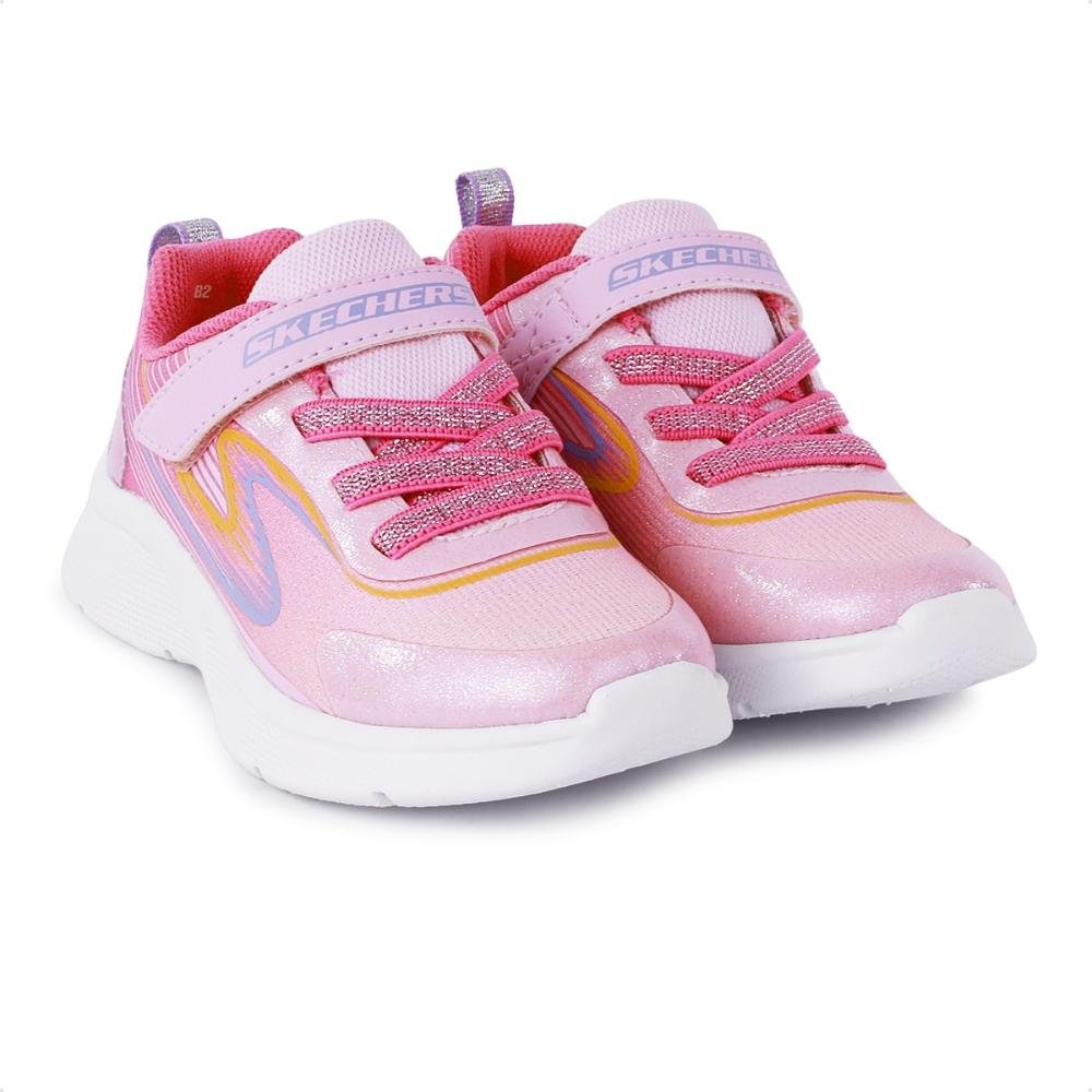Tênis Skechers Microspec Accelerate Infantil Rosa/Lilás 3