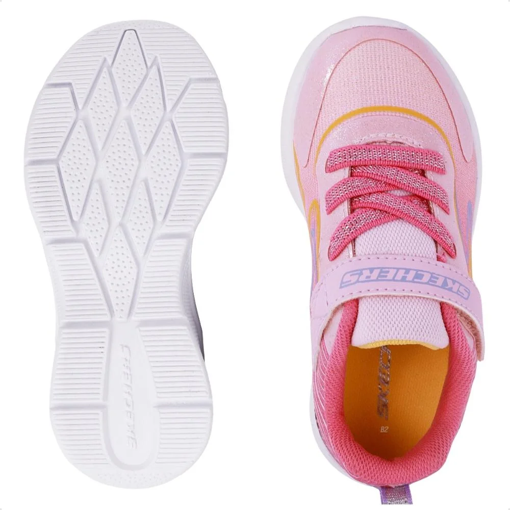 Tênis Skechers Microspec Accelerate Infantil Rosa/Lilás 6