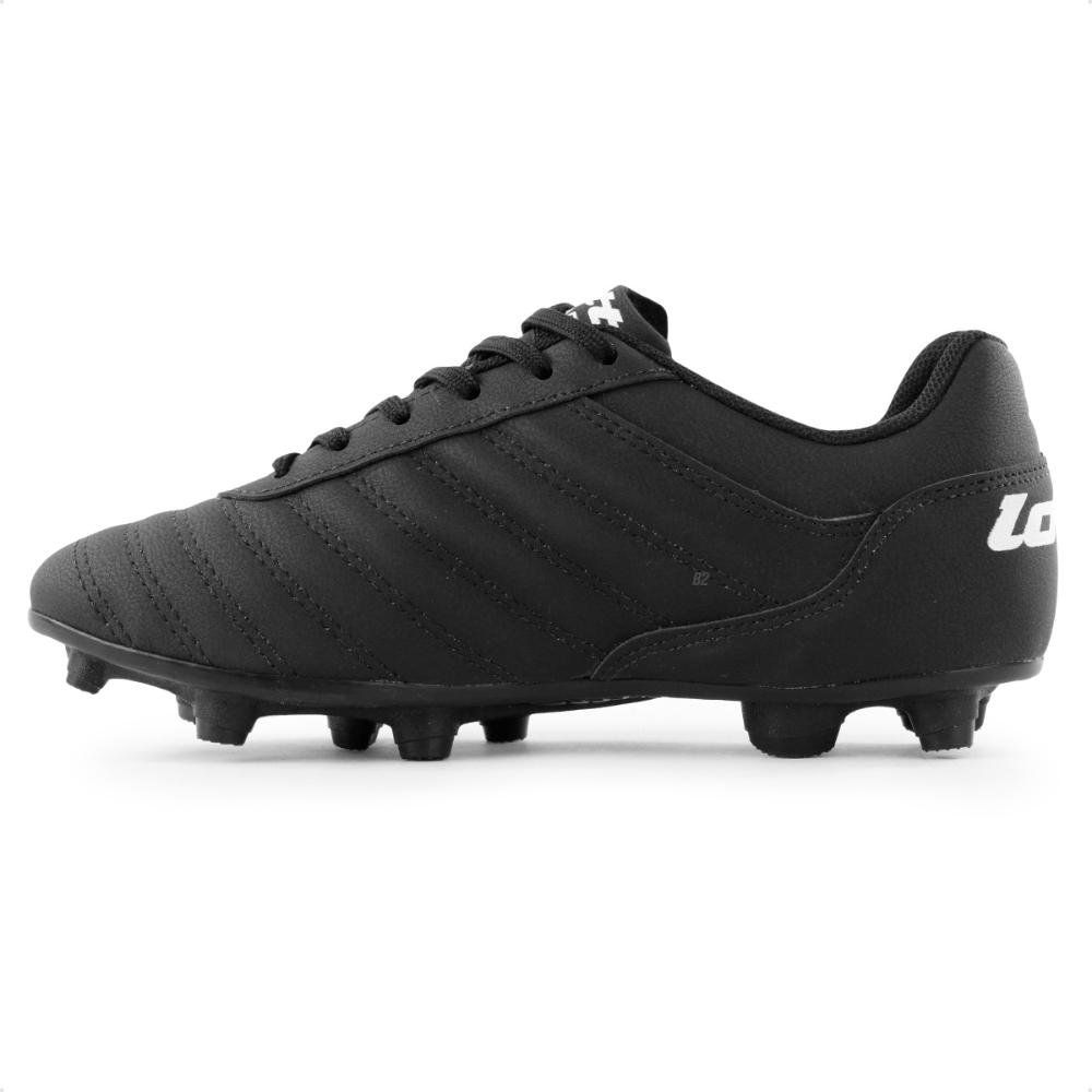 Chuteira Campo Lotto Stadio Origin B500 Masculina Preto/Verde 2