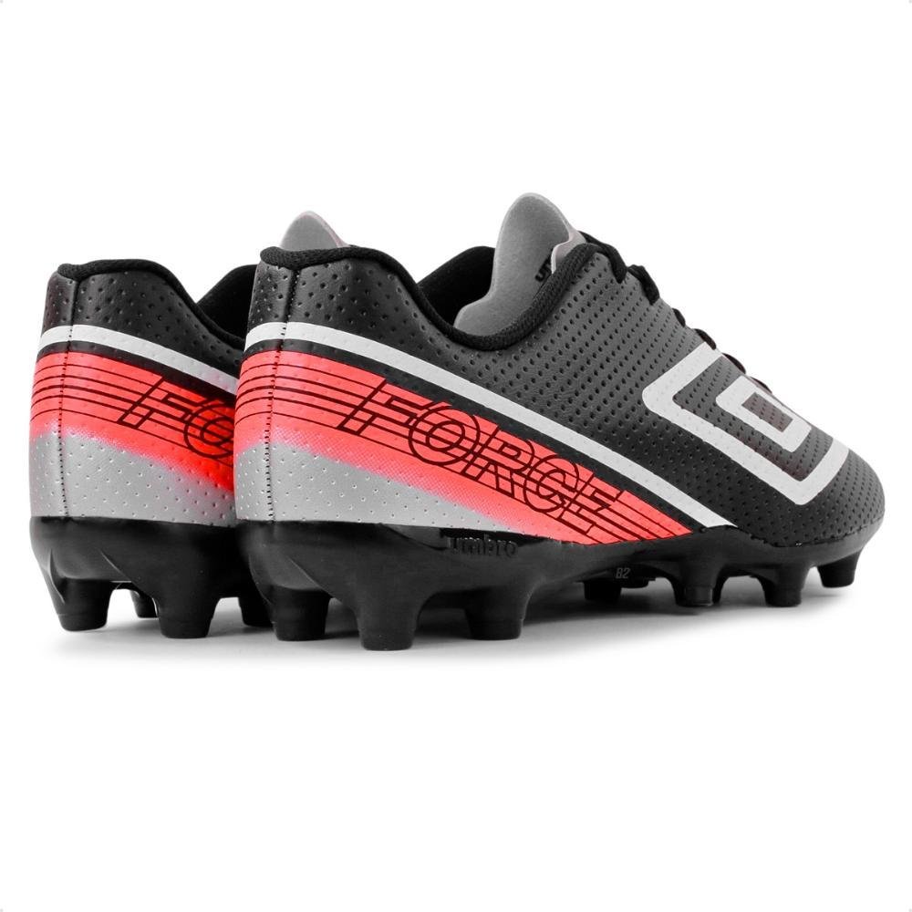 Chuteira Campo Umbro Force Masculina Preto/Laranja 4