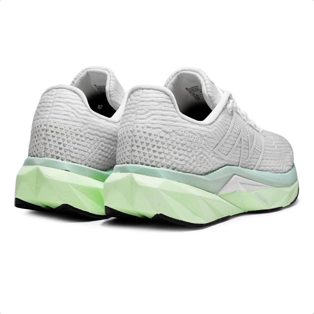 Tênis New Balance Fuelcell Propel V5 Feminino Branco/Verde 4