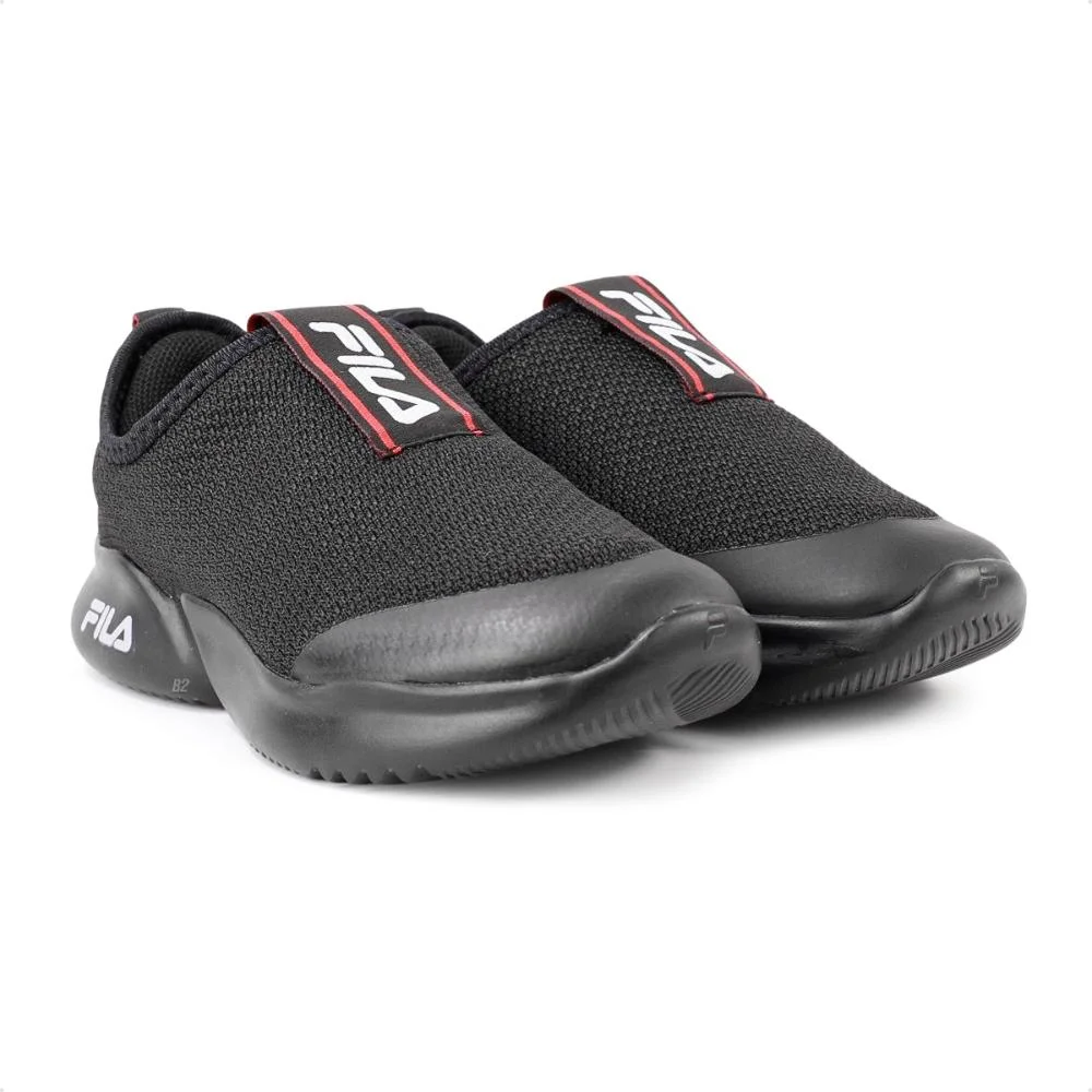 Tênis Fila Funny Slip On Infantil Preto/Vermelho 3