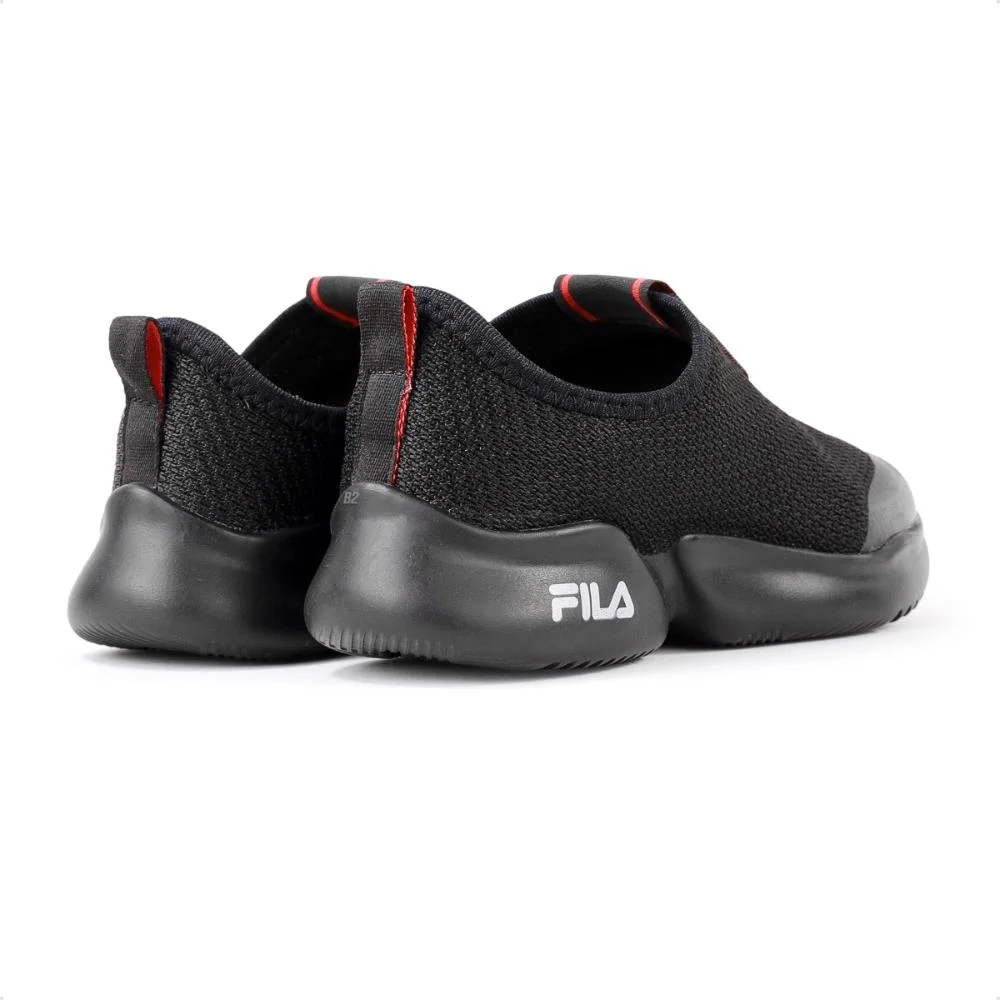 Tênis Fila Funny Slip On Infantil Preto/Vermelho 5