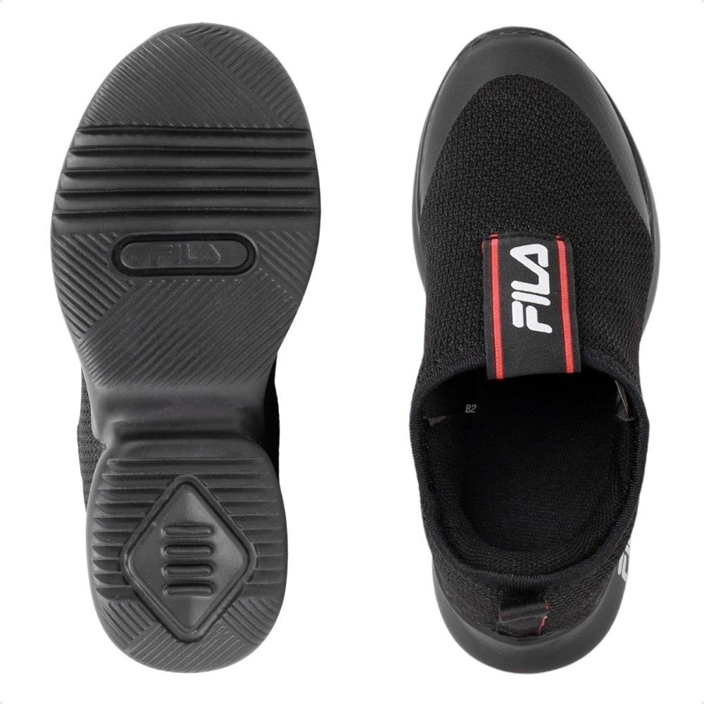 Tênis Fila Funny Slip On Infantil Preto/Vermelho 6