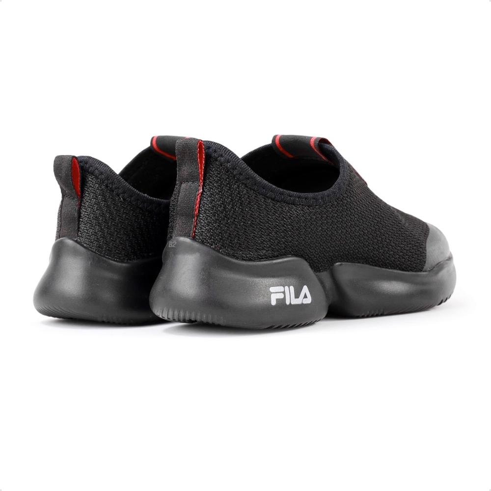 Tênis Fila Funny Slip On Infantil Preto/Vermelho 5