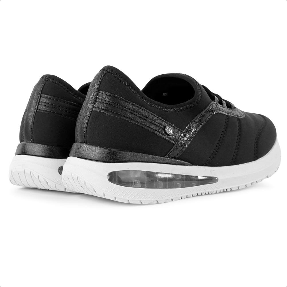 Tênis Comfortflex Style Feminino Preto/Branco 5