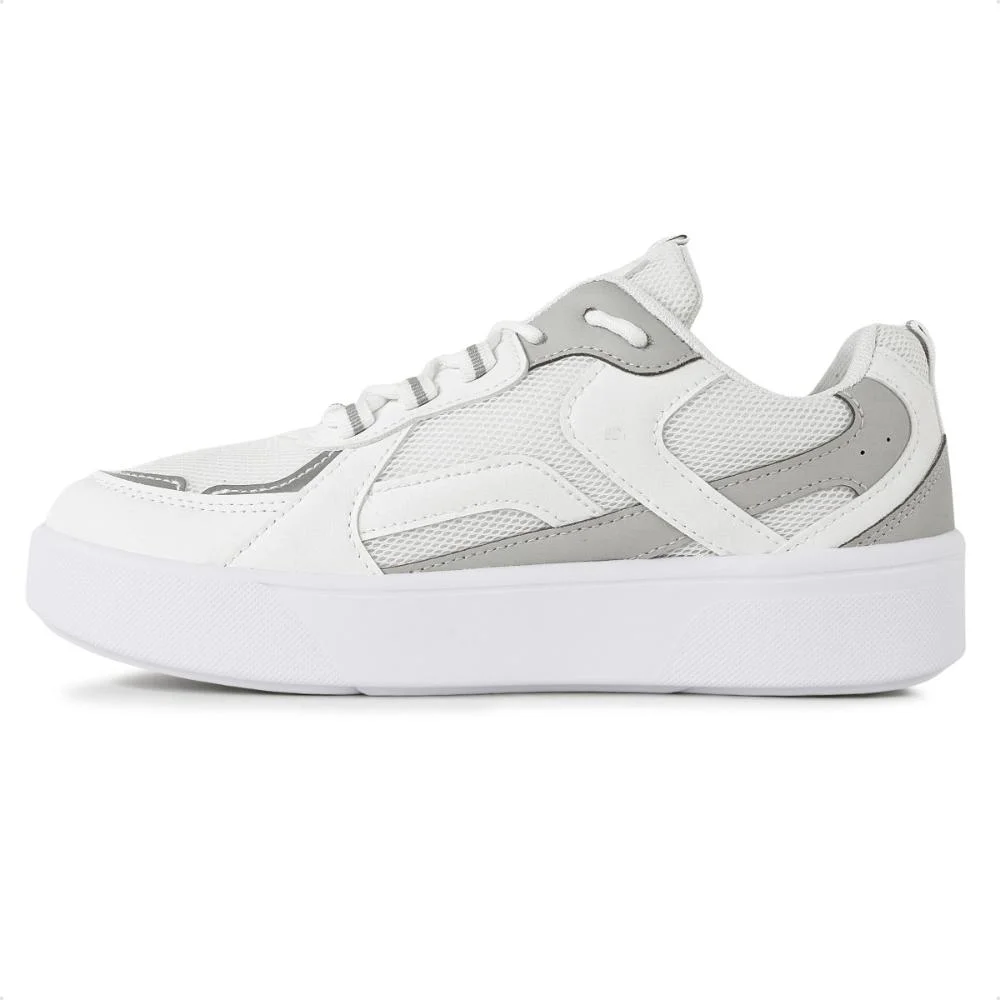 Tênis Ramarim Crystal Casual Feminino Branco/Cinza 2