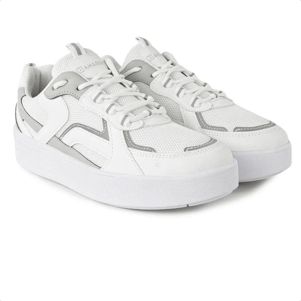 Tênis Ramarim Crystal Casual Feminino Branco/Cinza 3