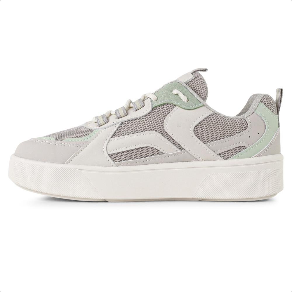 Tênis Ramarim Crystal Casual Feminino Cinza/Verde 2