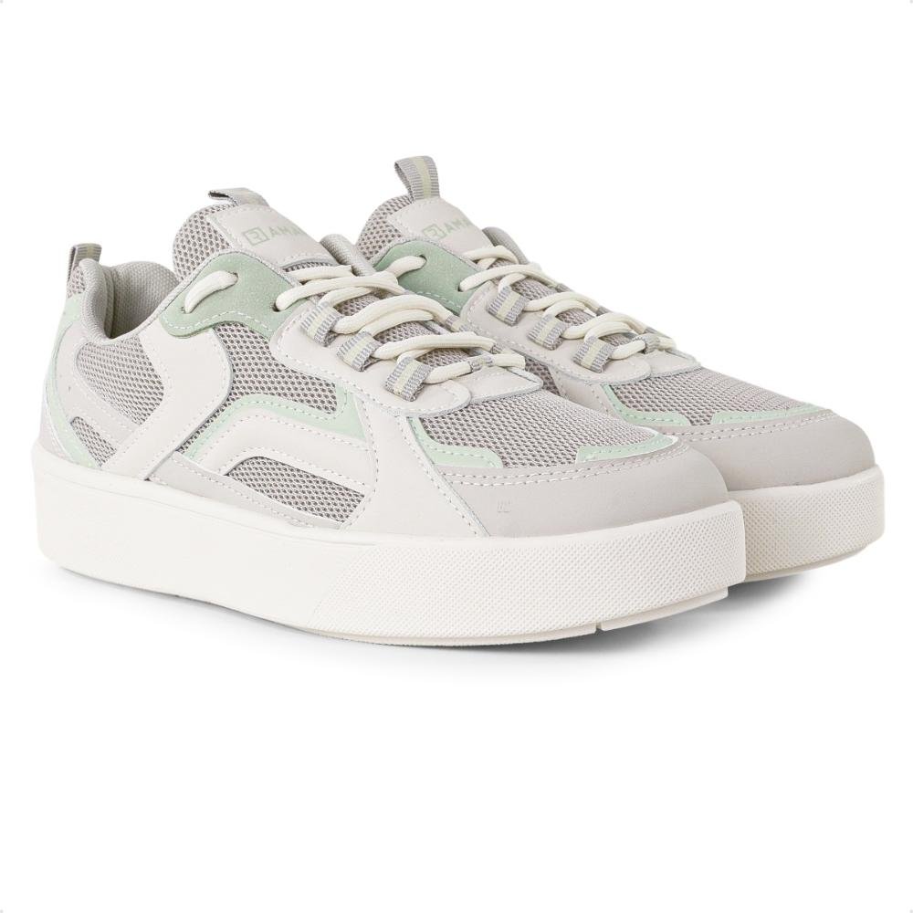 Tênis Ramarim Crystal Casual Feminino Cinza/Verde 3