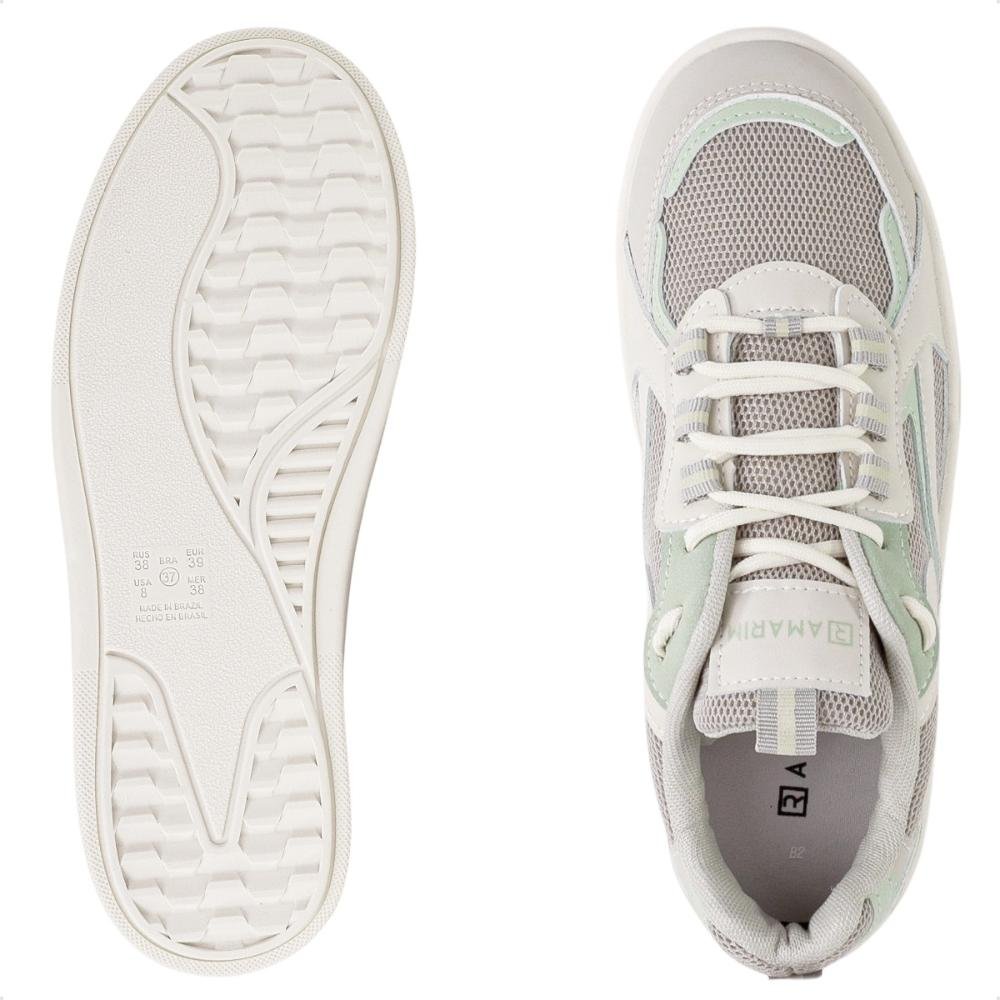 Tênis Ramarim Crystal Casual Feminino Cinza/Verde 6