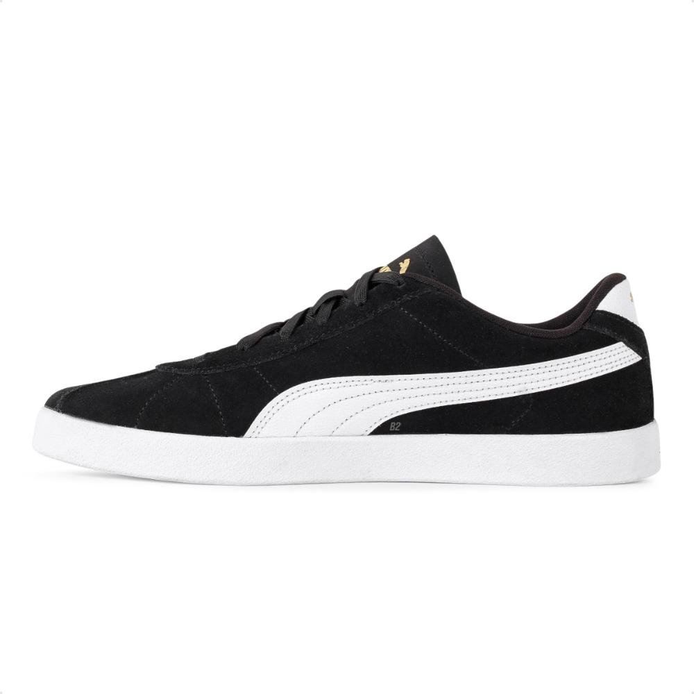 Tênis Puma Club II Masculino Preto/Branco 2