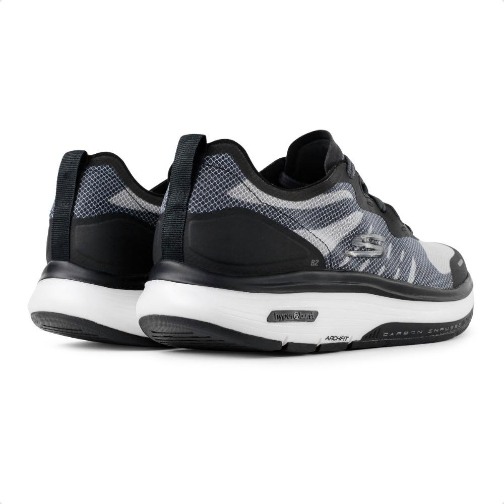 Tênis Skechers Go Walk Workout Walker Masculino Preto/Cinza 5