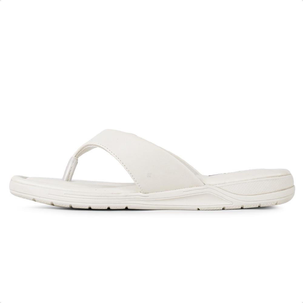 Chinelo Comfortflex Metallic Feminino Branco/Dourado 3