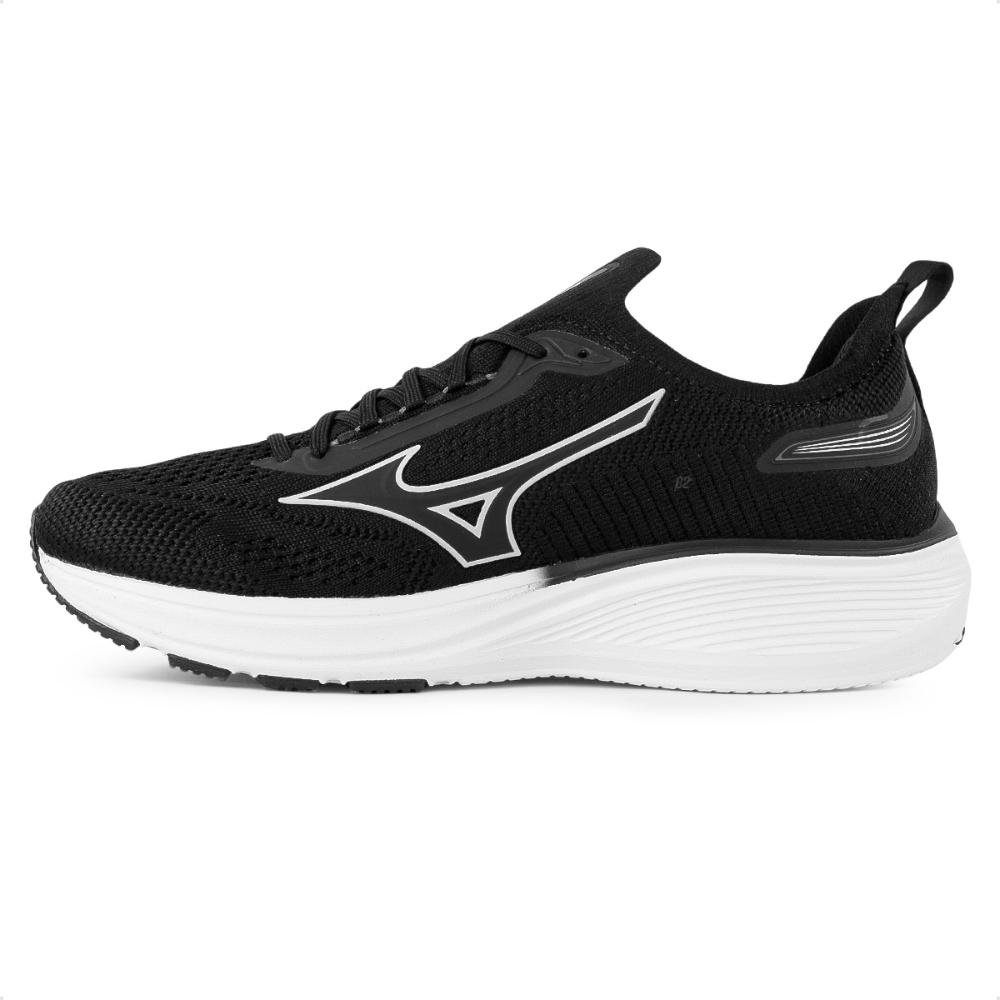 Tênis Mizuno Cool Ride 3 Unissex Preto/Branco 2