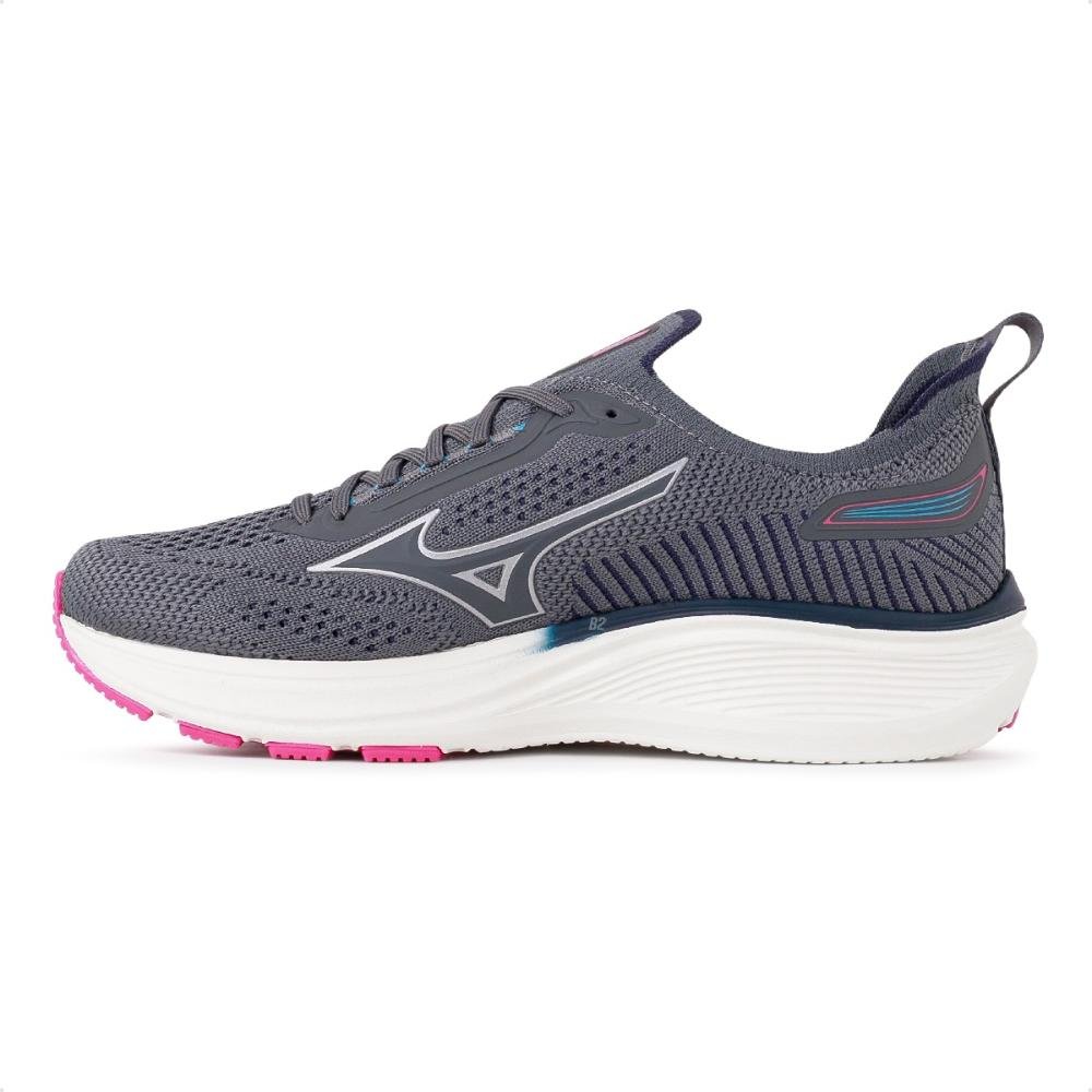Tênis Mizuno Cool Ride 3 Feminino Cinza/Rosa 2