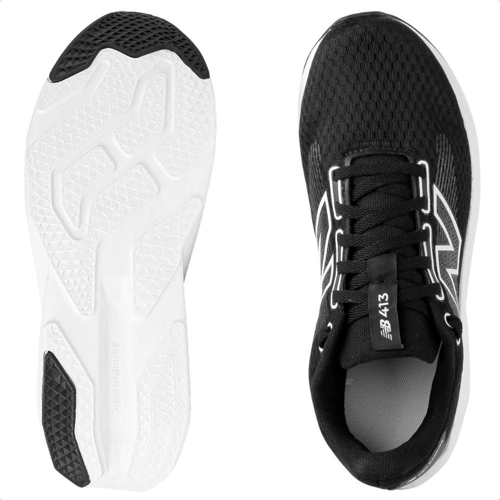Tênis New Balance 413 V3 Masculino Preto/Branco 4