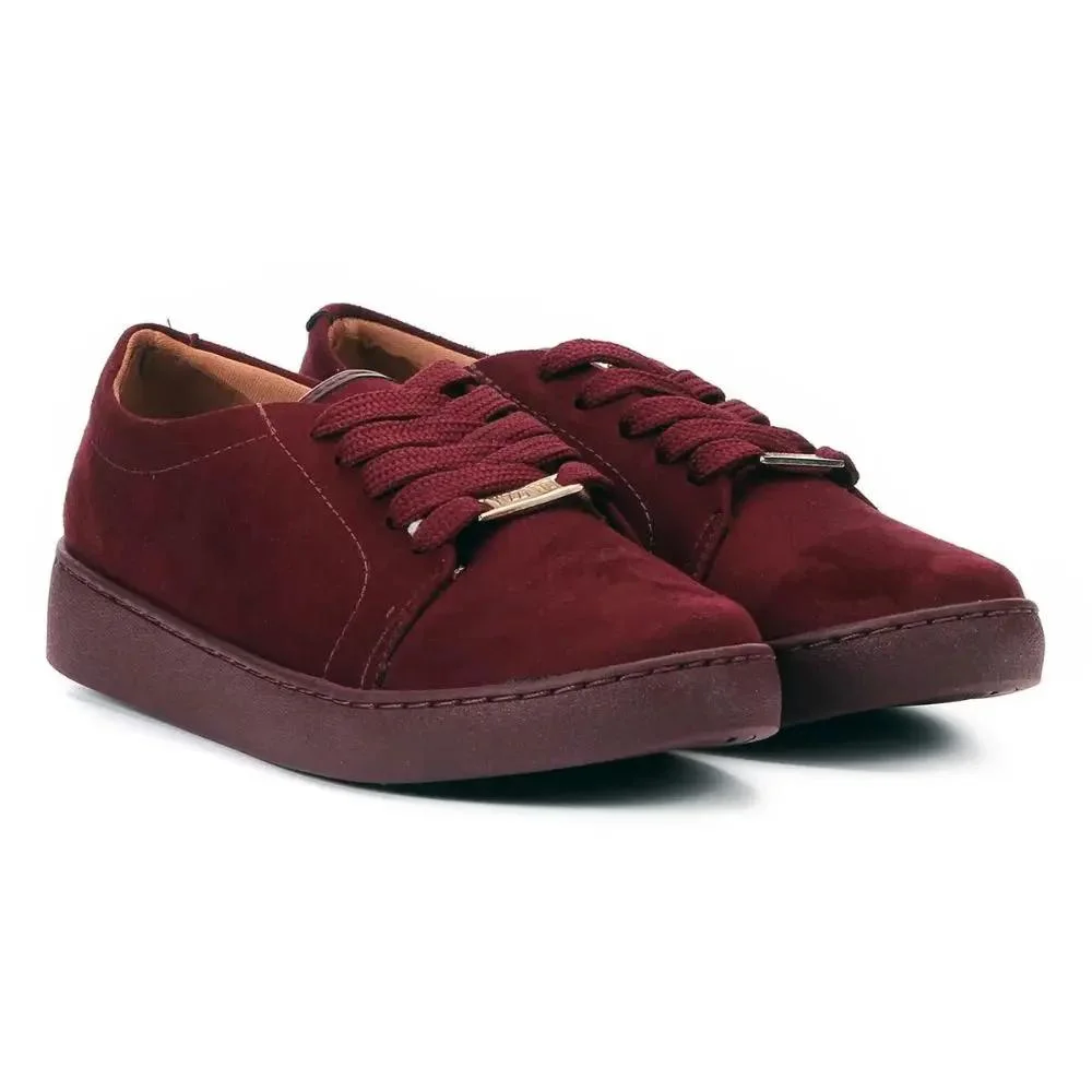 Tênis Vizzano Camurça Metal Feminino Casual Vermelho 2